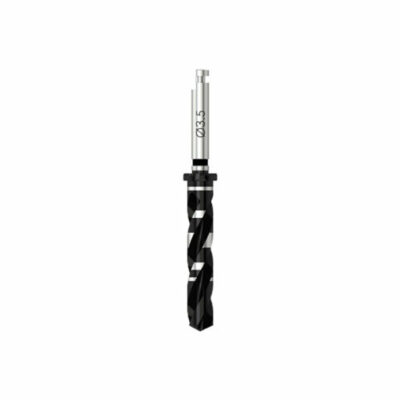 Microcone - Foret standard D 3.5 (noir) pour implant D 4.0 - court