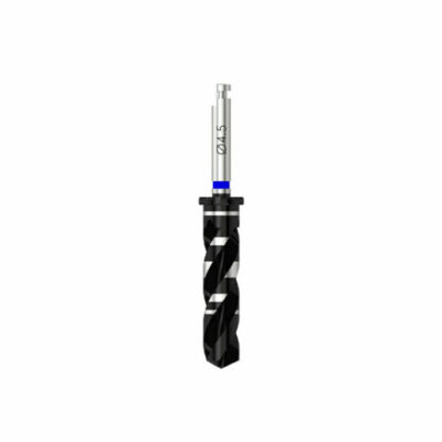 Microcone - Foret standard D 4.5 (bleu) pour implant D 5.0 - court