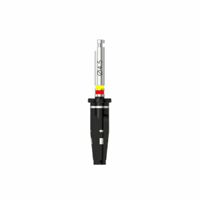 Microcone - Foret aléseur conique D 3.0/4.5 (jaune/rouge) pour implant D 4.5/3.5 - court