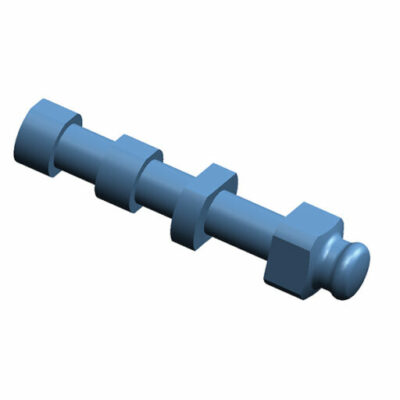 Analogue d'implant Optiloc en aluminium bleu - Boîte de 4