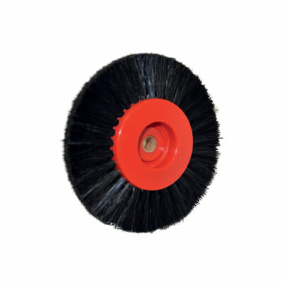 Brosse en Soie Tchong King noire 2 Rangs - Ronde biseautée - ø70 mm - 12 Pièces