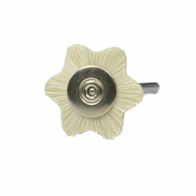 Brossette Etoile pour PM en Poils de chèvre blanc - Etoile - ø 19 mm - 12 Pièces