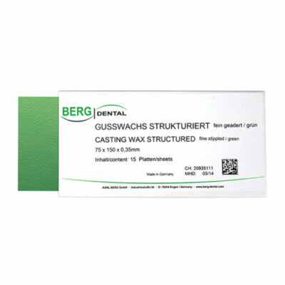 Cire en plaque granitée fin verte 0,40 mm - 15 plaques 150 x 75 mm