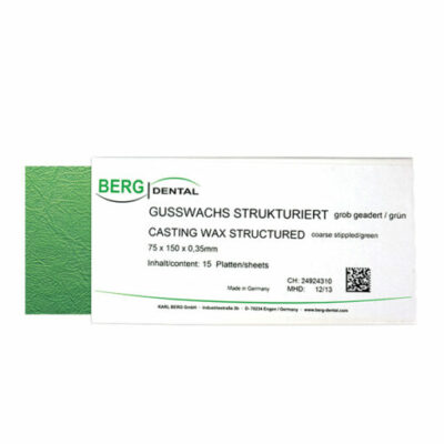 Cire en plaque granitée gros verte 0,45 mm - 15 plaques 150 x 75 mm