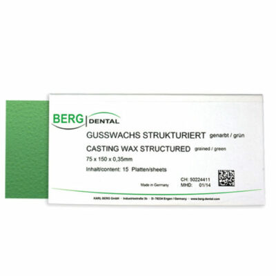 Cire en plaque granitée structure verte 0,30 mm - 15 plaques 150 x 75 mm