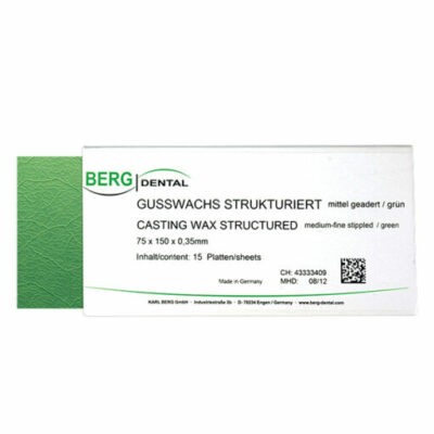Cire en plaque granitée moyen verte 0,45 mm - 15 plaques 150 x 75 mm