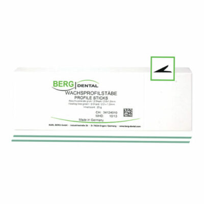 Tiges en cire profilée ligne d'arrêt bleu dur 2,00 x 1,00 mm - 25 g