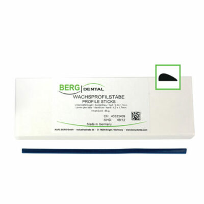 Barres linguales en cire bleu dur 4,0 x 1,70 mm - 65 g