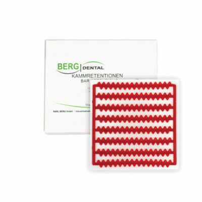 Rétention en peigne rouge - 10 plaques de 8 barres