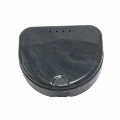 Boites Ortho laquées - Marbré Blanc/Noir - 120 pièces