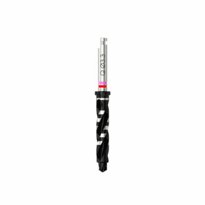 Quattrocone - Fraise pour corticale D 2.3/3.2/3.3 (rose/rouge) pour implant D 3.5 - court