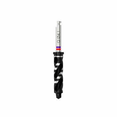 Quattrocone - Fraise pour corticale D 2.5/4.0/4.1 (violet/rouge) pour implant D 4.3 - court