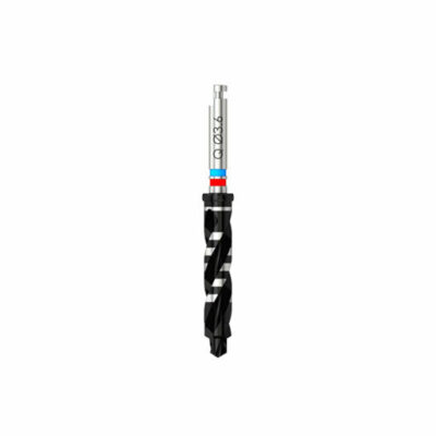 Quattrocone - Fraise pour corticale - court - D 2.3/3.5/3.6 (bleu clair/rouge) - L 20