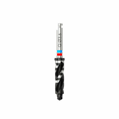 Quattrocone - Fraise pour corticale - ultra-court - D 2.3/3.5/3.6 (bleu clair/rouge) - L 16