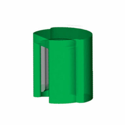 Micro 2 - Gaine métallo-plastique verte friction 1 - Sachet de 4