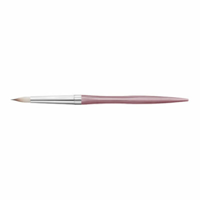 RSPCT Build-Up Pinceau #8R Monté sur un manche en aluminium WAVE #BONBONROSE – 003 (4500-RSPCT-8R-BON)