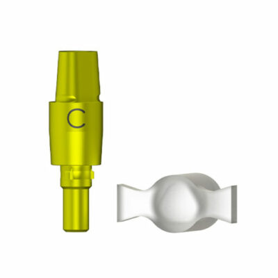 C Série - Transfert d'empreinte porte-empreinte fermé - coiffe de positionnement incluse - D 3.8 (jaune)