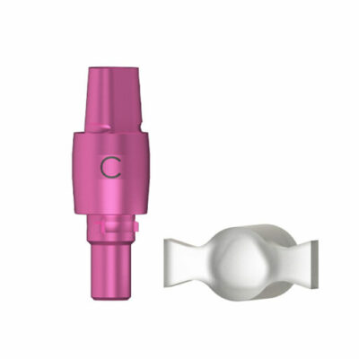 C Série - Transfert d'empreinte porte-empreinte fermé - coiffe de positionnement incluse - D 4.3 (rouge)