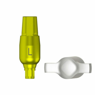 L Série - Transfert d'empreinte porte-empreinte fermé - coiffe de positionnement incluse - NC (jaune)
