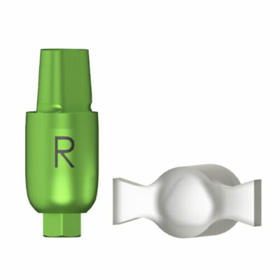 R Série - Transfert d'empreinte porte-empreinte fermé - coiffe de positionnement incluse - D 3.5 (vert)
