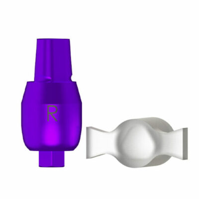 R Série - Transfert d'empreinte porte-empreinte fermé - coiffe de positionnement incluse - D 4.5 (magenta)