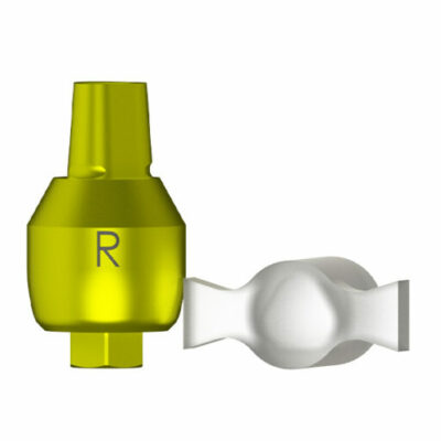 R Série - Transfert d'empreinte porte-empreinte fermé - coiffe de positionnement incluse - D 5.7 (jaune)