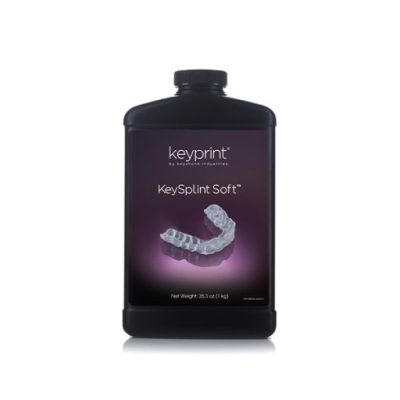 Résine 3D KeySplint Soft biocompatible pour gouttières  - Transparente - 1 kg