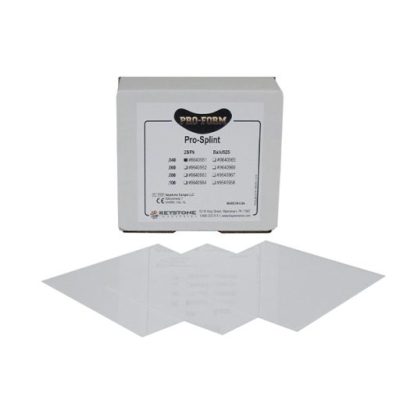 Plaque thermoformable transparente pour gouttière 1 mm 125 x 125 mm - 25 pièces