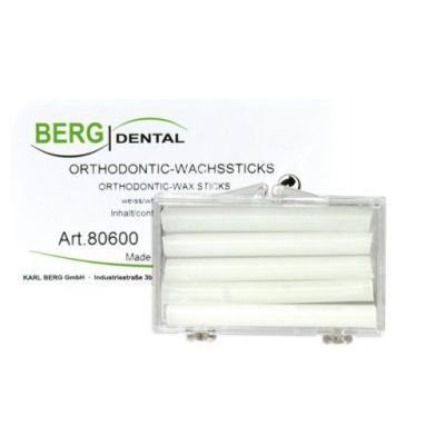 Orthodontic bâtonnets en cire blanche ø 5 mm - Boîte de 5 pièces