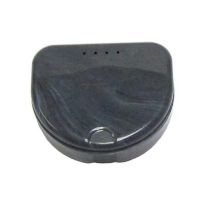 Boites Ortho laquées - Marbré Blanc/Noir - 120 pièces