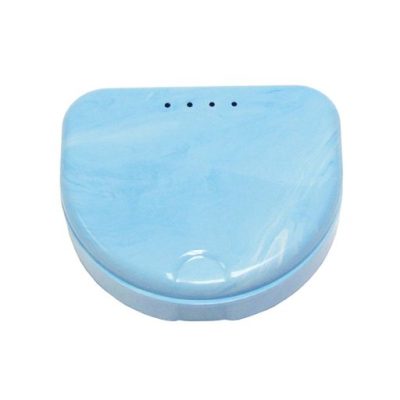 Boites Ortho laquées - Marbré Bleu/Blanc - 120 pièces