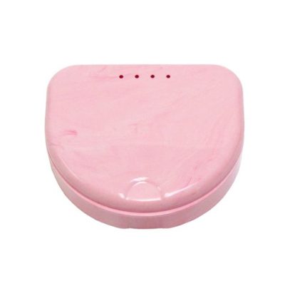 Boites Ortho laquées - Marbré Rose/Blanc - 120 pièces