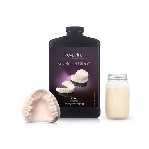 Résine 3D KeyModel Ultra - résine fabrication de modèles - Ivoire - 1 kg