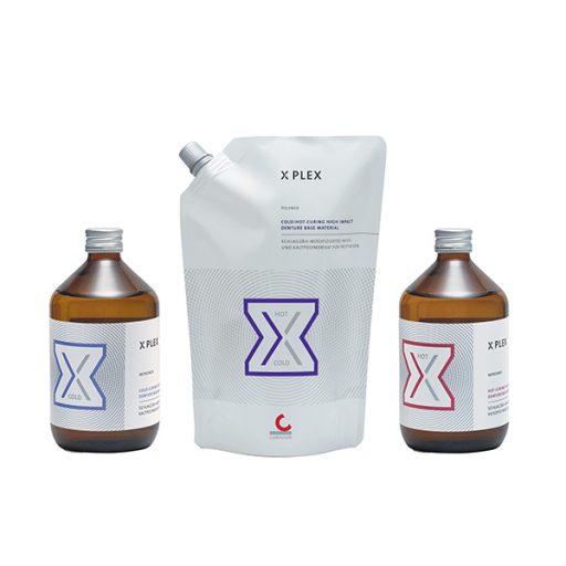 Résine Xplex Chaud/Froid polymère teinte 34 - 6 x 500 g