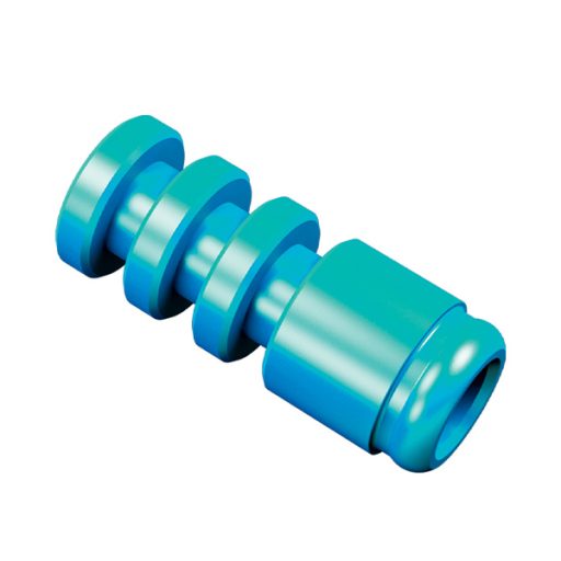 Analogue d'implant Novaloc en aluminium bleu - Boîte de 4